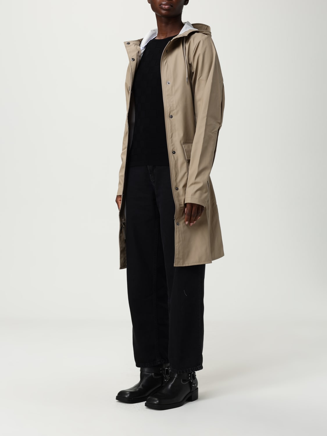 RAINS CHAQUETA: Abrigo mujer Rains, Beige - Img 3