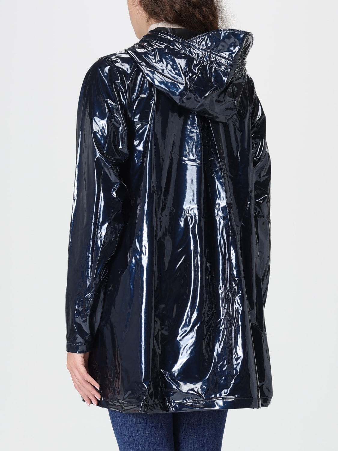 RAINS JACKET: Coat woman Rains, Blue - Img 2