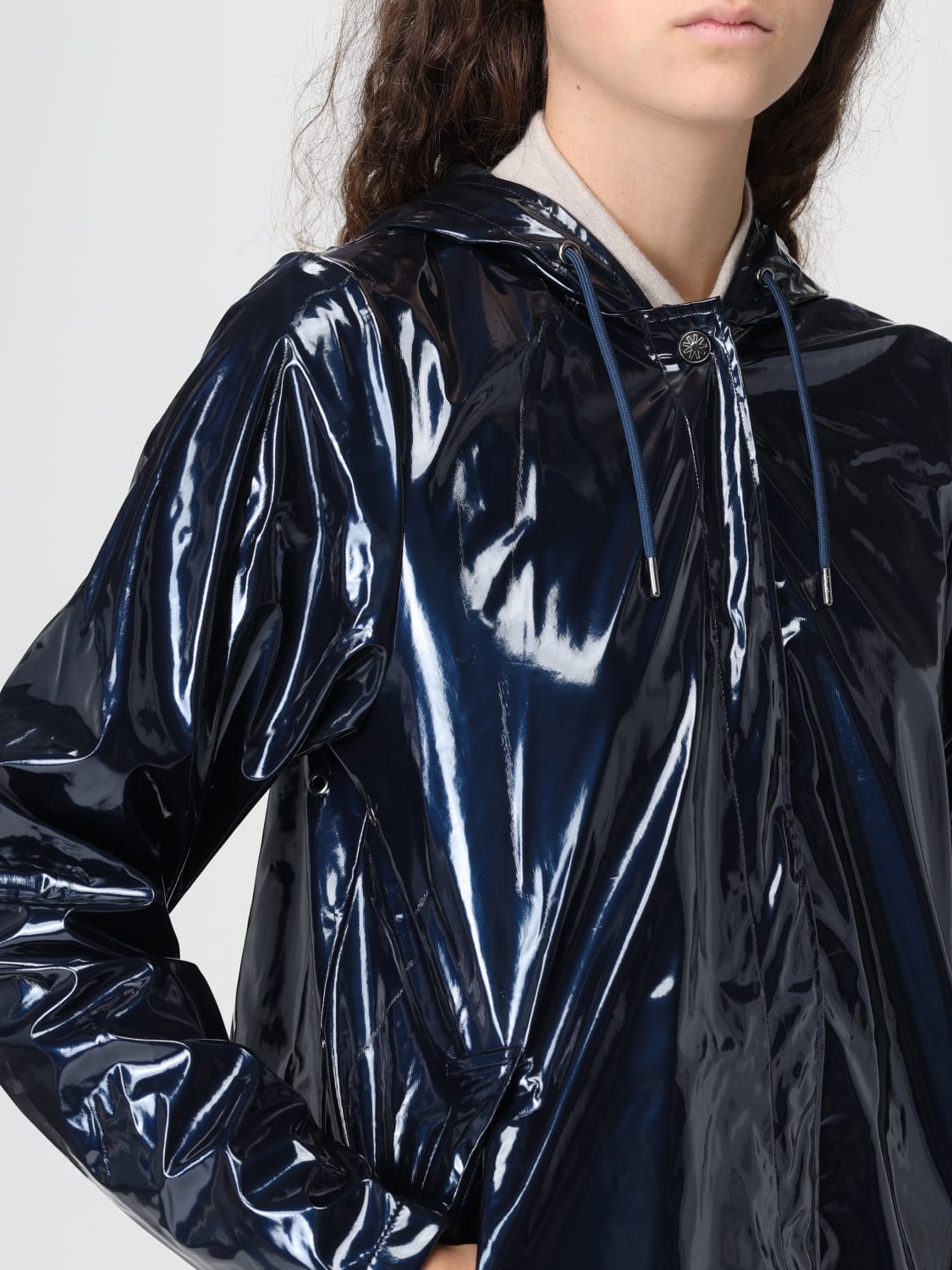 RAINS JACKET: Coat woman Rains, Blue - Img 4