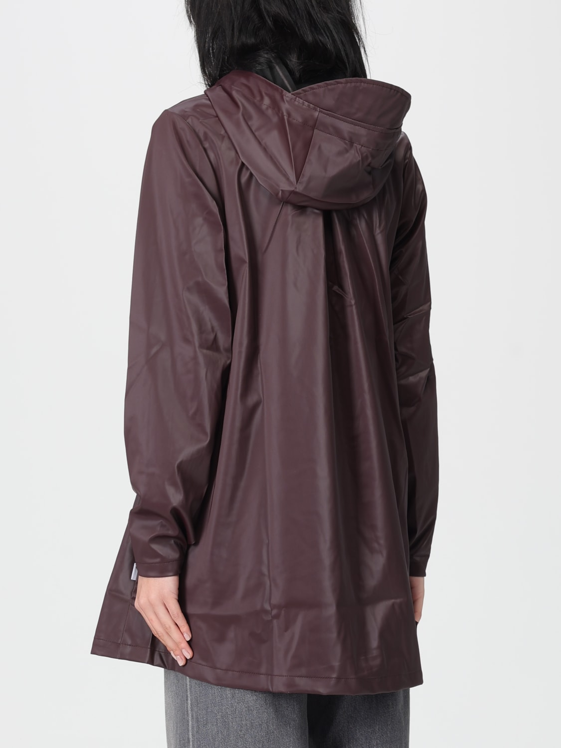 RAINS CHAQUETA: Abrigo mujer Rains, Granate - Img 2