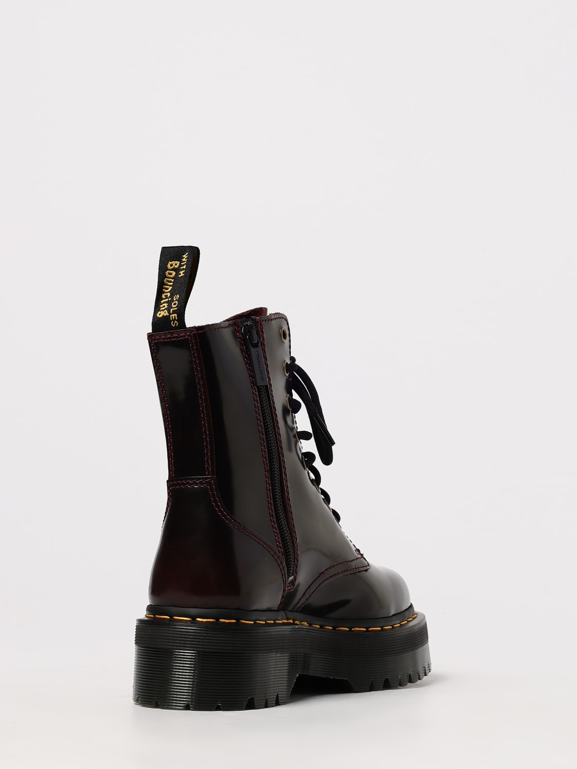 DR. MARTENS BOOTS: Shoes woman Dr. Martens, Burgundy - Img 3