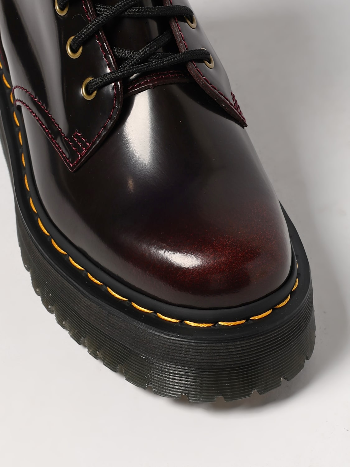 DR. MARTENS BOOTS: Shoes woman Dr. Martens, Burgundy - Img 4