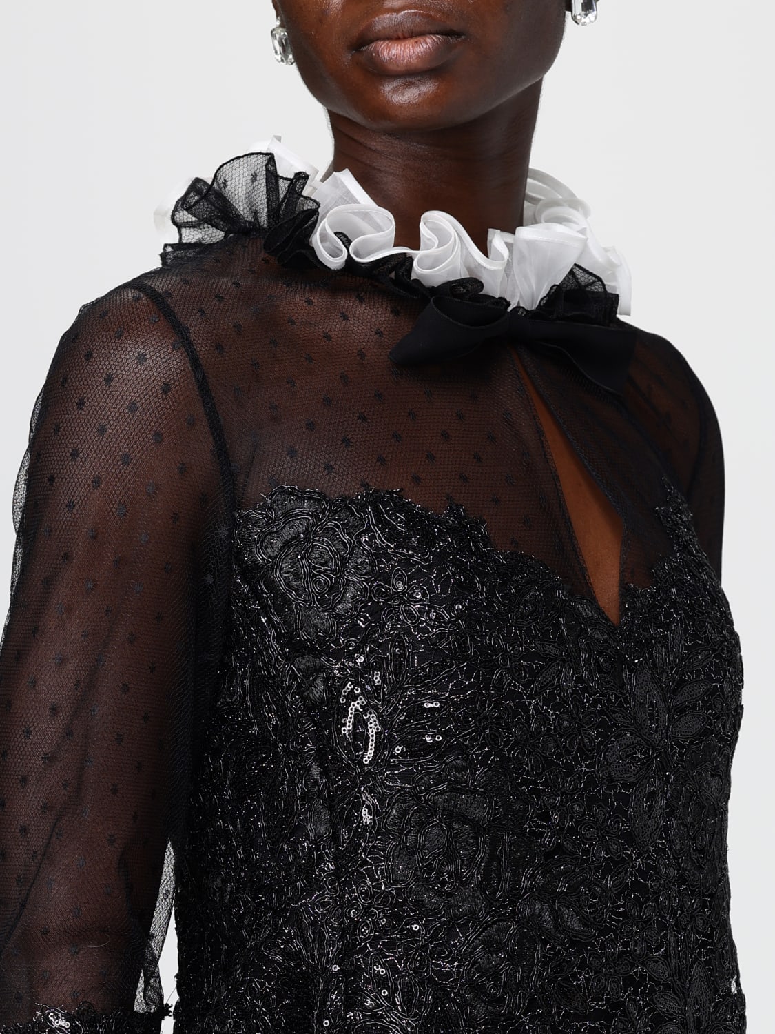 GIAMBATTISTA VALLI DRESS: Dress woman Giambattista Valli, Black - Img 4