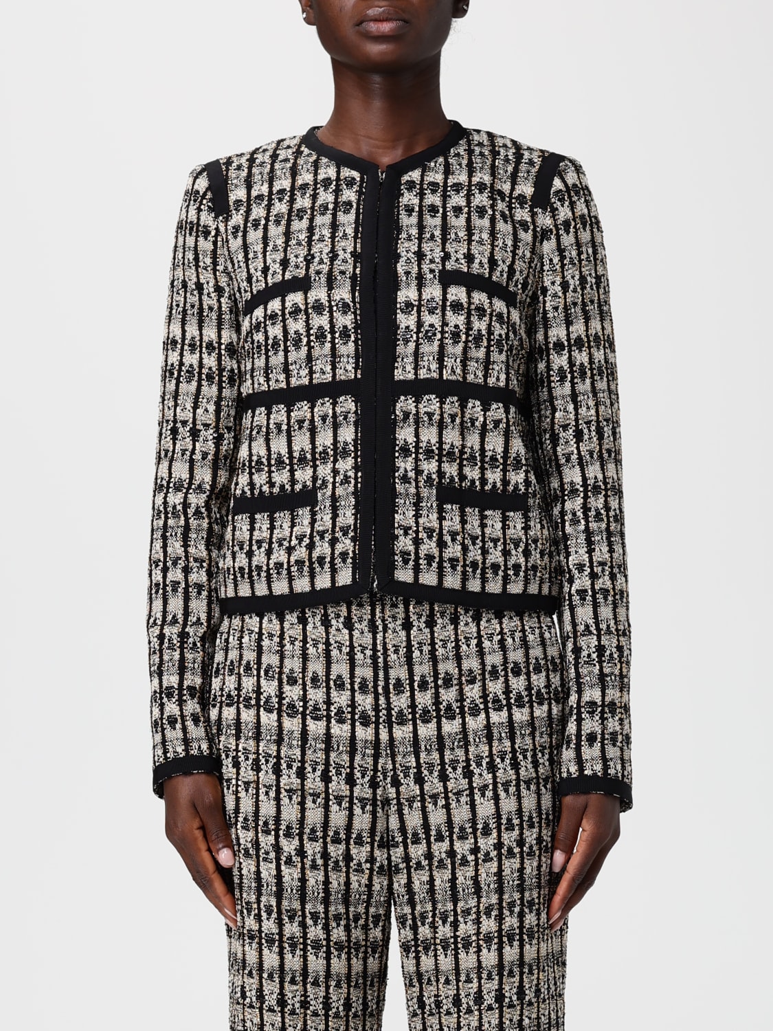GIAMBATTISTA VALLI JACKET: Giambattista Valli bouclé jacket, Black - Img 1
