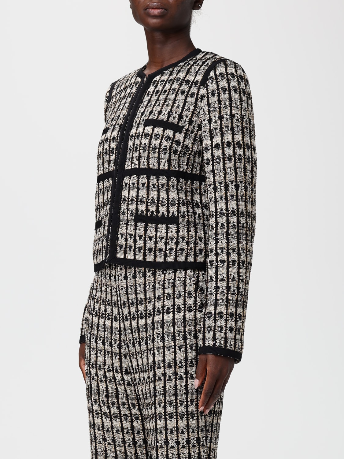 GIAMBATTISTA VALLI JACKET: Giambattista Valli bouclé jacket, Black - Img 4