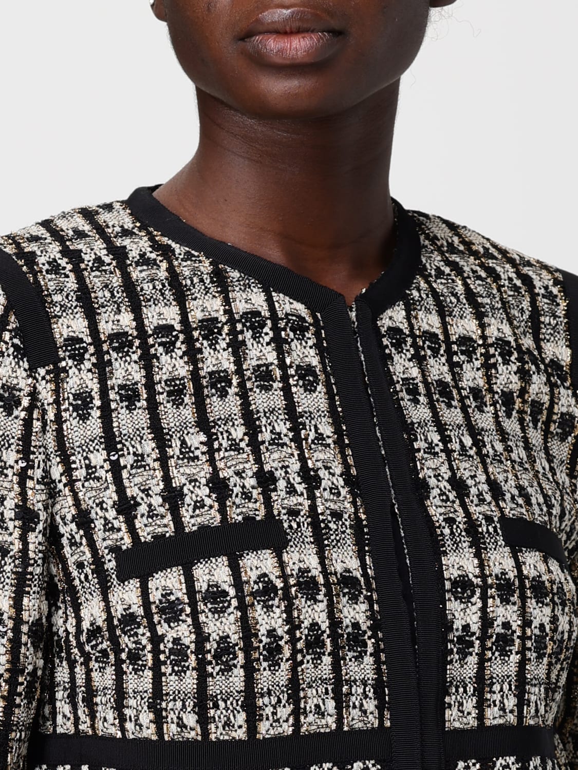 GIAMBATTISTA VALLI JACKET: Giambattista Valli bouclé jacket, Black - Img 5