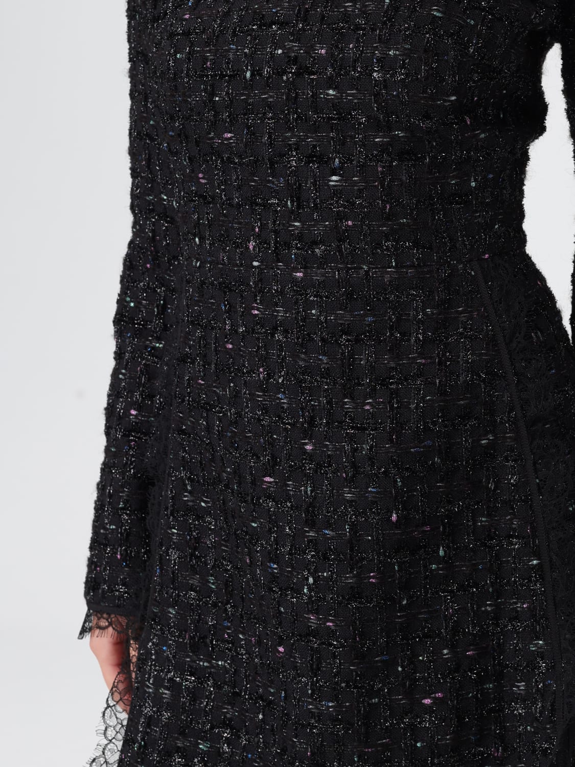 GIAMBATTISTA VALLI 连衣裙: 连衣裙 女士 Giambattista Valli, 黑色 - Img 5