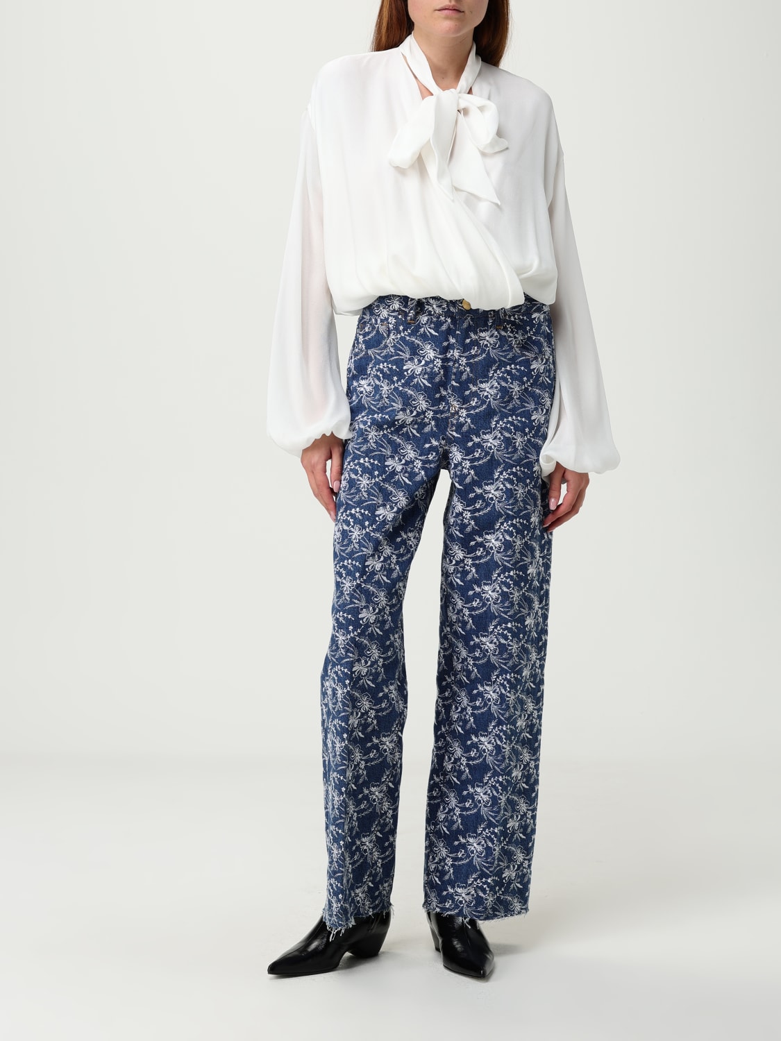 GIAMBATTISTA VALLI 牛仔裤: 牛仔裤 女士 Giambattista Valli, 蓝色 - Img 2