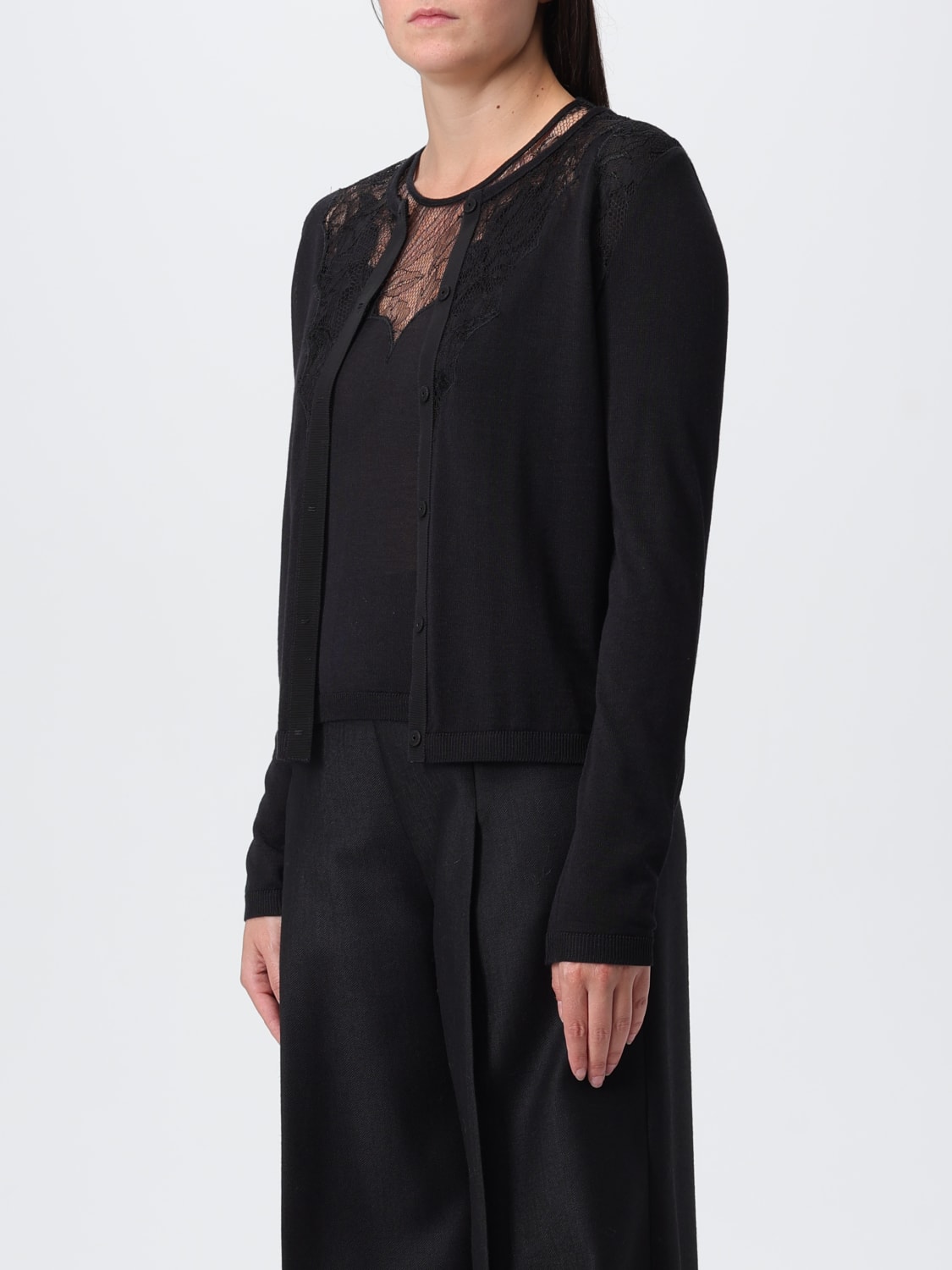 GIAMBATTISTA VALLI PULLOVER: Pullover damen Giambattista Valli, Schwarz - Img 4