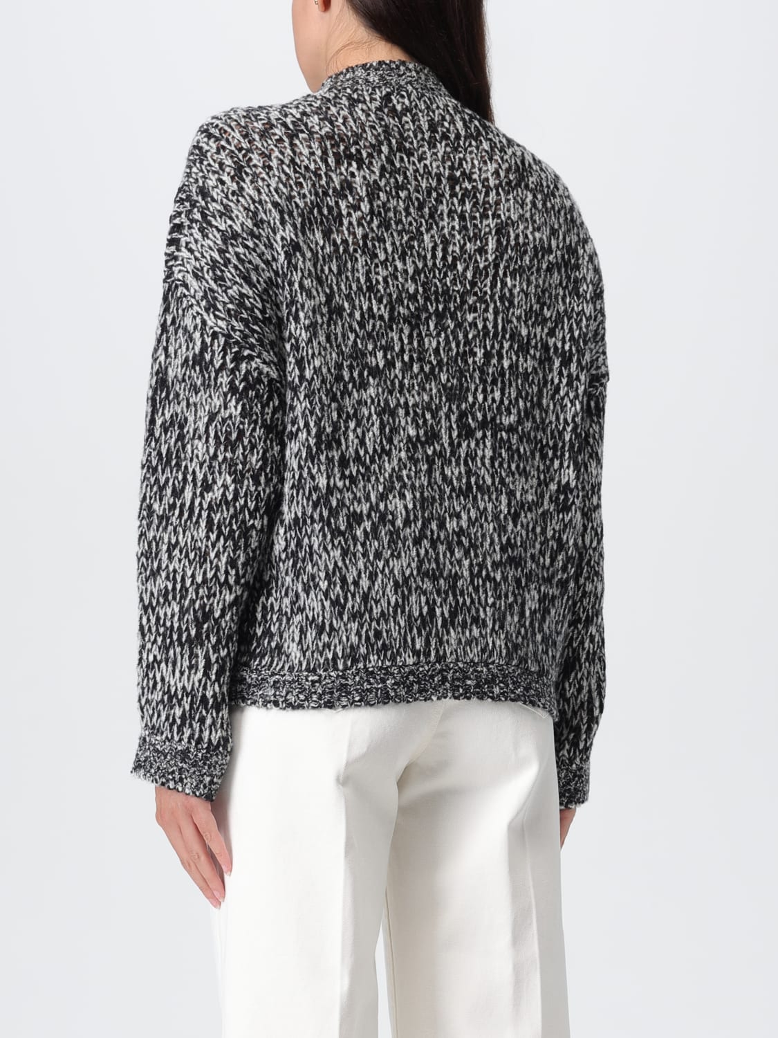 GIAMBATTISTA VALLI MAGLIA: Maglione in cashmere e seta Giambattista Valli, Nero - Img 3