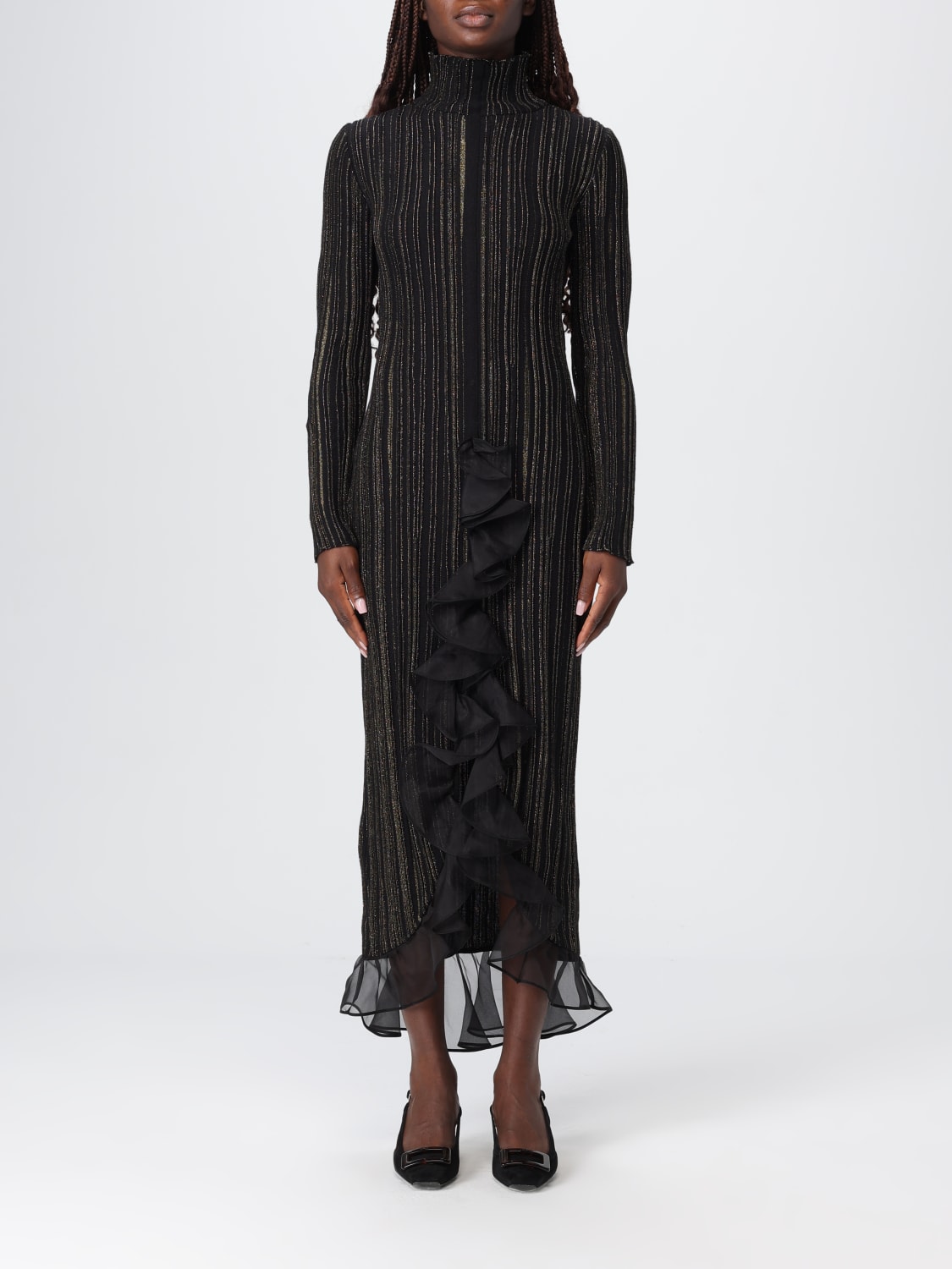 GIAMBATTISTA VALLI 连衣裙: 连衣裙 女士 Giambattista Valli, 黑色 - Img 1