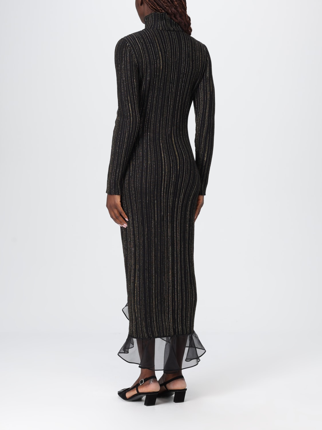 GIAMBATTISTA VALLI 连衣裙: 连衣裙 女士 Giambattista Valli, 黑色 - Img 2