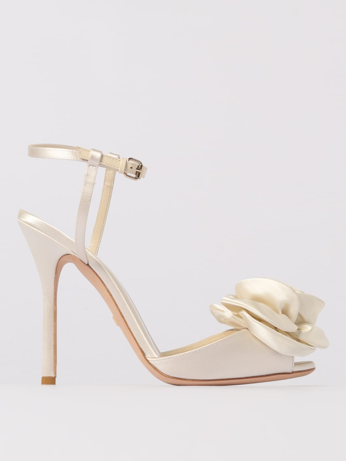 GIAMBATTISTA VALLI HEELED SANDAL: Shoes woman Giambattista Valli, White - Img 1