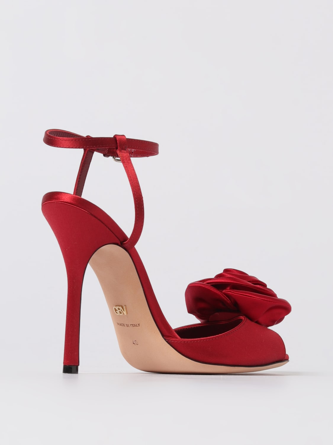 GIAMBATTISTA VALLI HEELED SANDAL: Shoes woman Giambattista Valli, Red - Img 3