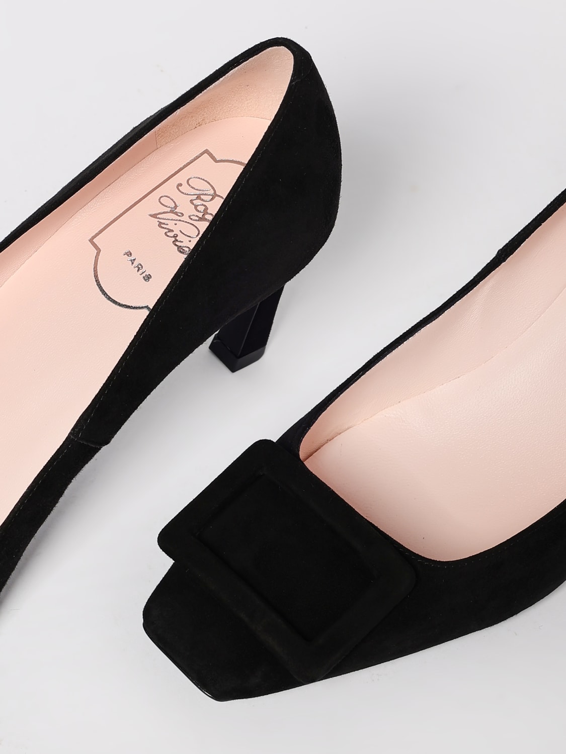 ROGER VIVIER DÉCOLLETÉ: Décolleté Trompette Roger Vivier in camoscio , Nero - Img 4