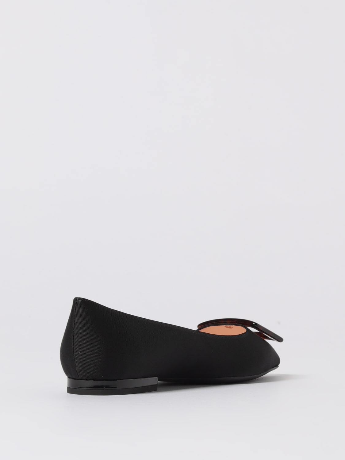 ROGER VIVIER BALLERINE: Ballerina Gommettine Roger Vivier in raso , Nero - Img 3