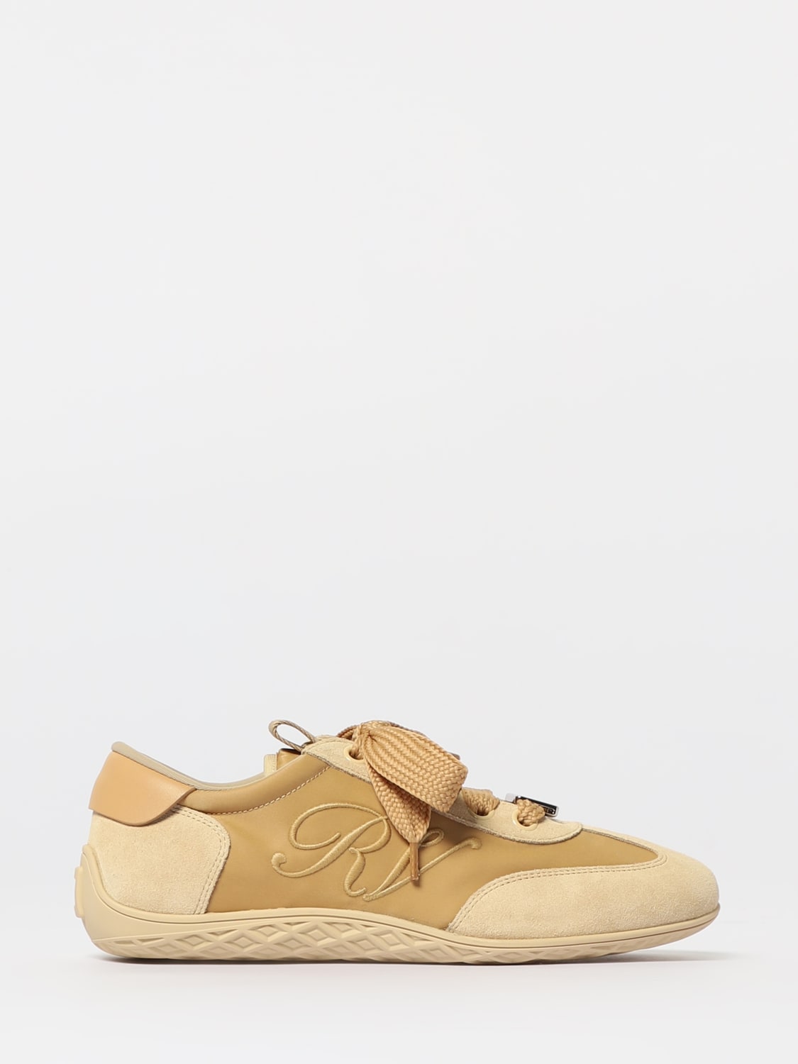 ROGER VIVIER SNEAKERS: Sneakers Viv Low Roger Vivier in pelle , Nudo - Img 1