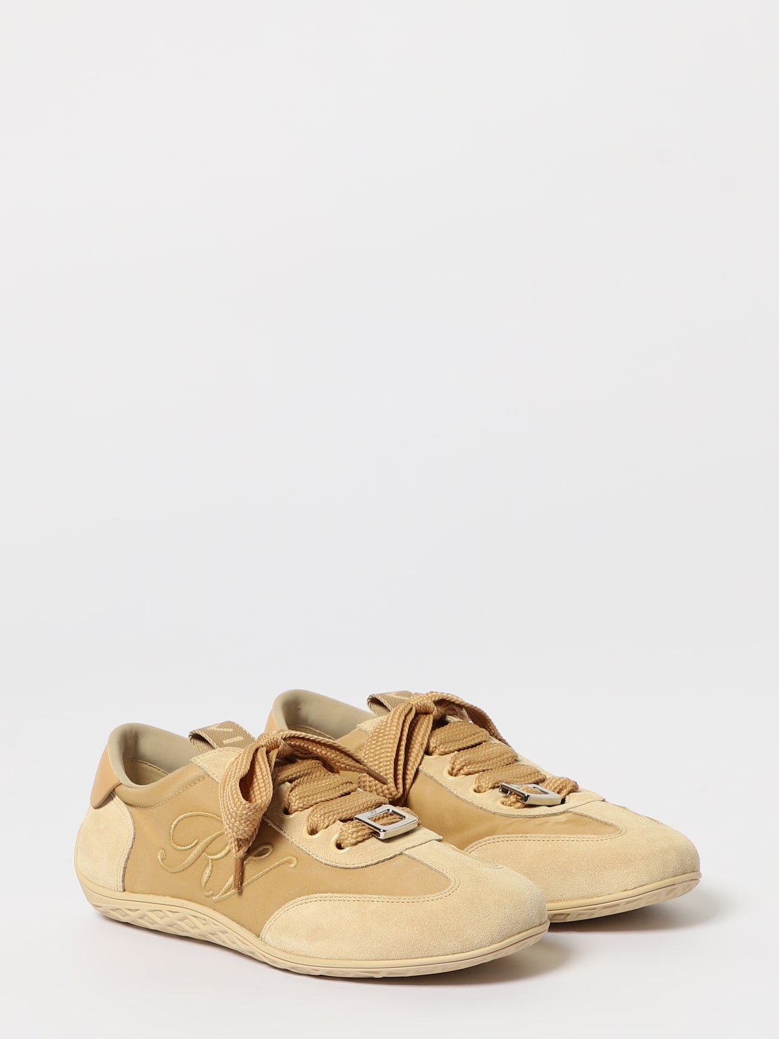 ROGER VIVIER SNEAKERS: Sneakers Viv Low Roger Vivier in pelle , Nudo - Img 2