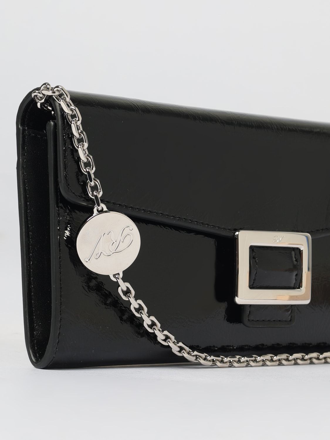 ROGER VIVIER CLUTCH: Bolso de hombro mujer Roger Vivier, Negro - Img 3