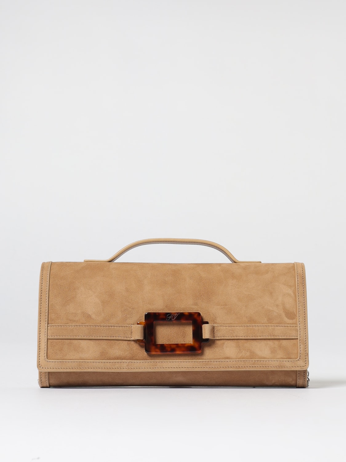 ROGER VIVIER CLUTCH: Shoulder bag woman Roger Vivier, Tobacco - Img 1