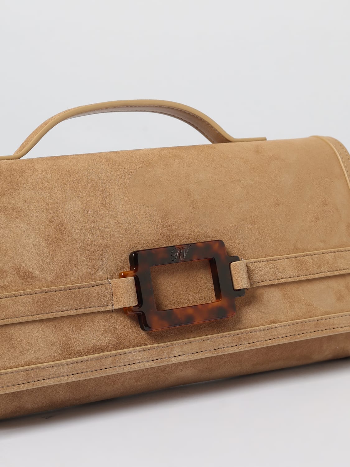 ROGER VIVIER CLUTCH: Shoulder bag woman Roger Vivier, Tobacco - Img 3