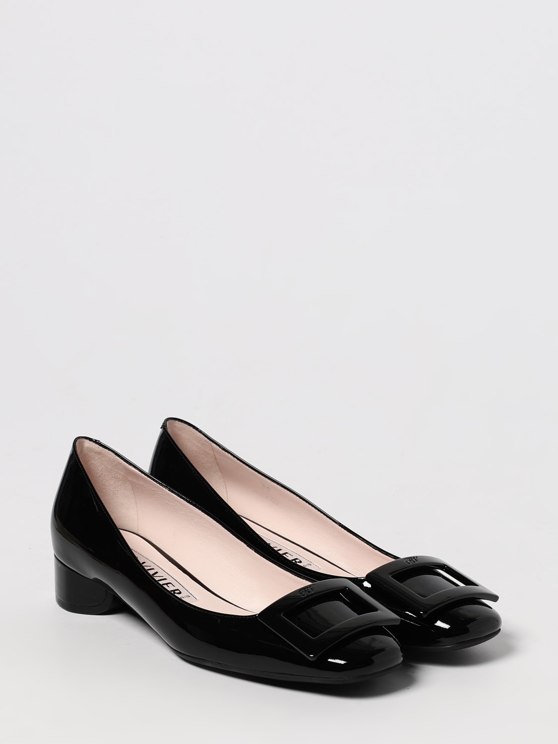 ROGER VIVIER BALLERINE: Ballerina U Look Roger Vivier in vernice, Nero - Img 2