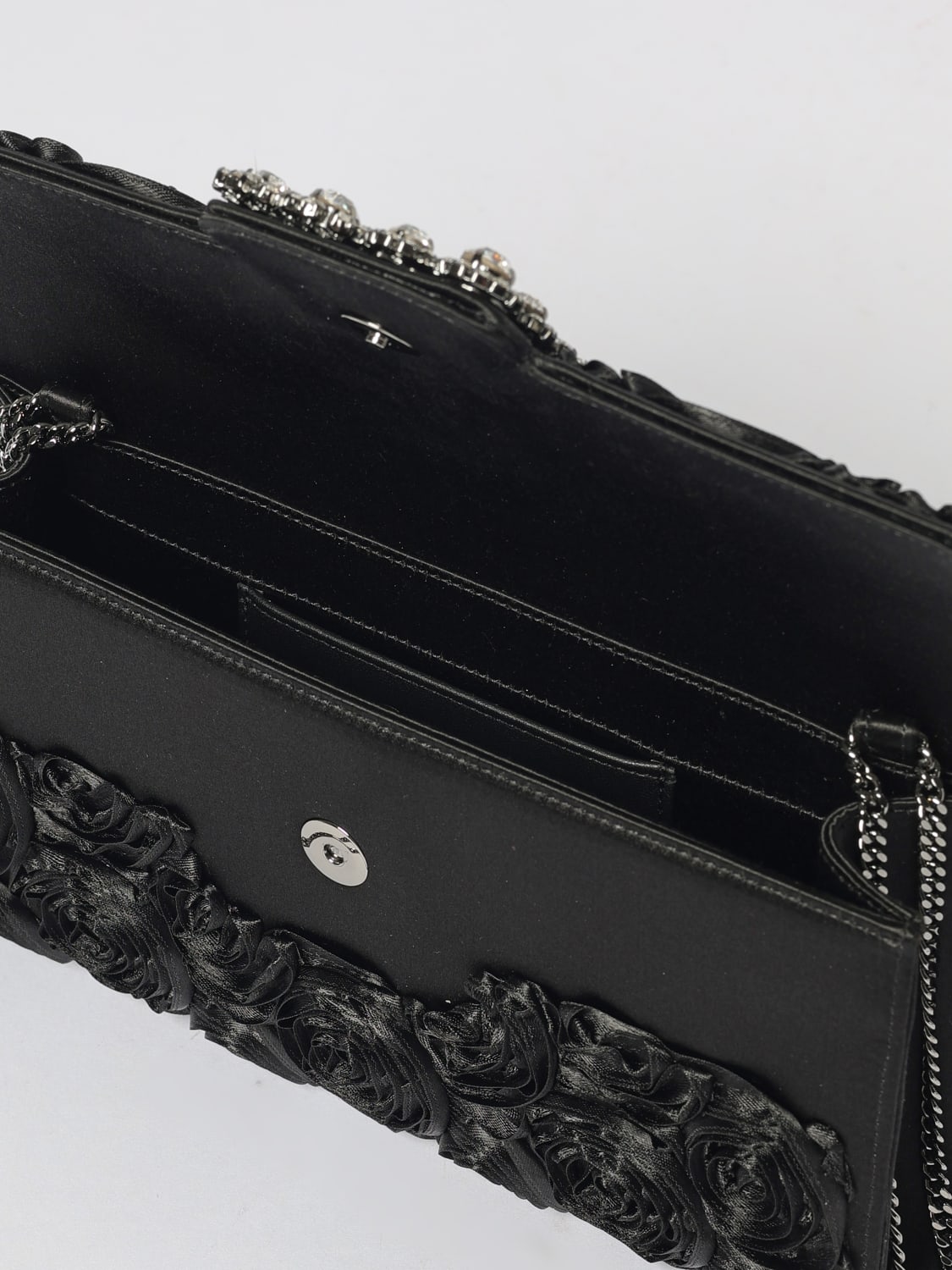 ROGER VIVIER CLUTCH: Bolso de hombro mujer Roger Vivier, Negro - Img 4