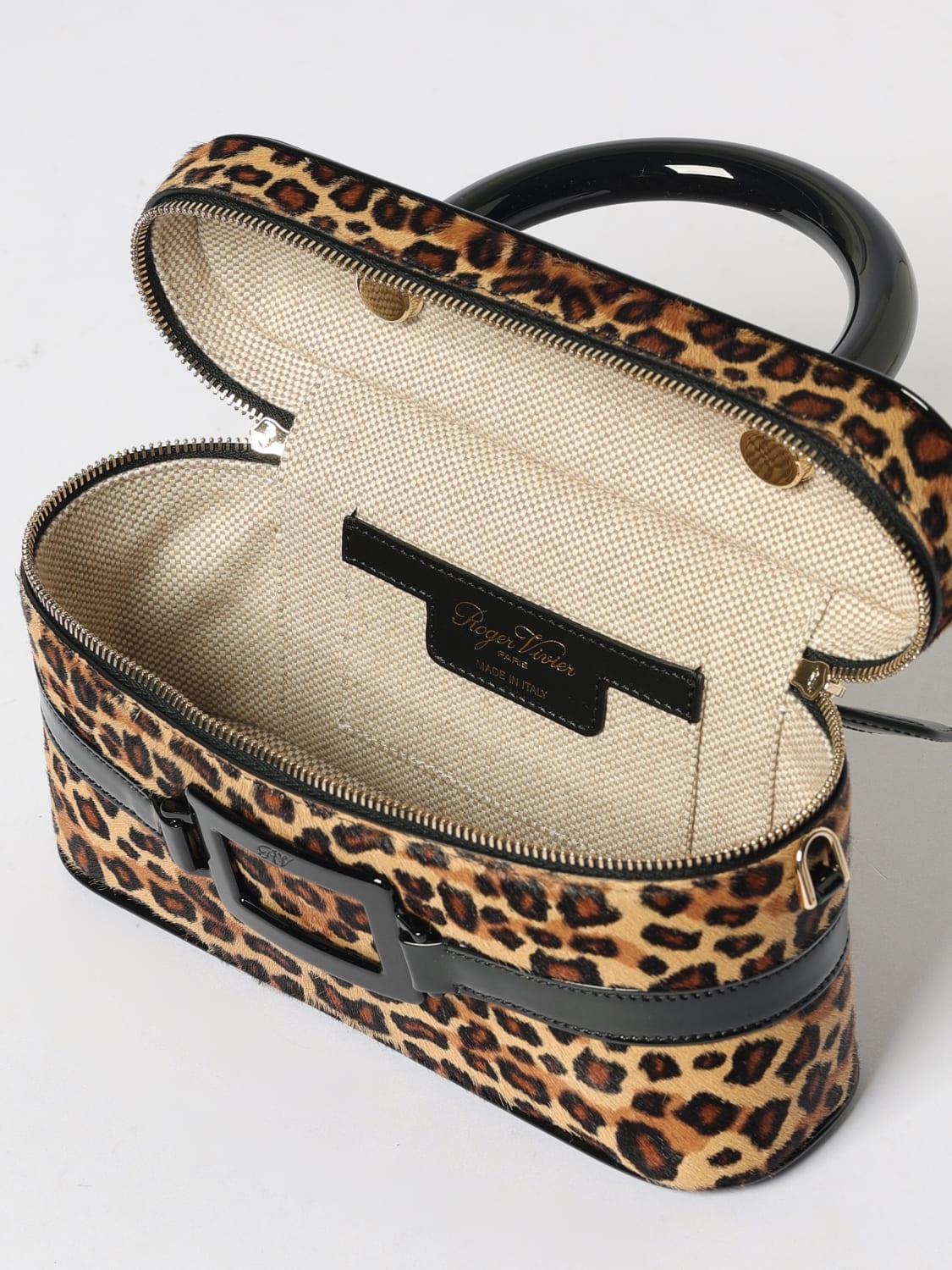 ROGER VIVIER MINI BAG: Shoulder bag woman Roger Vivier, Natural - Img 4