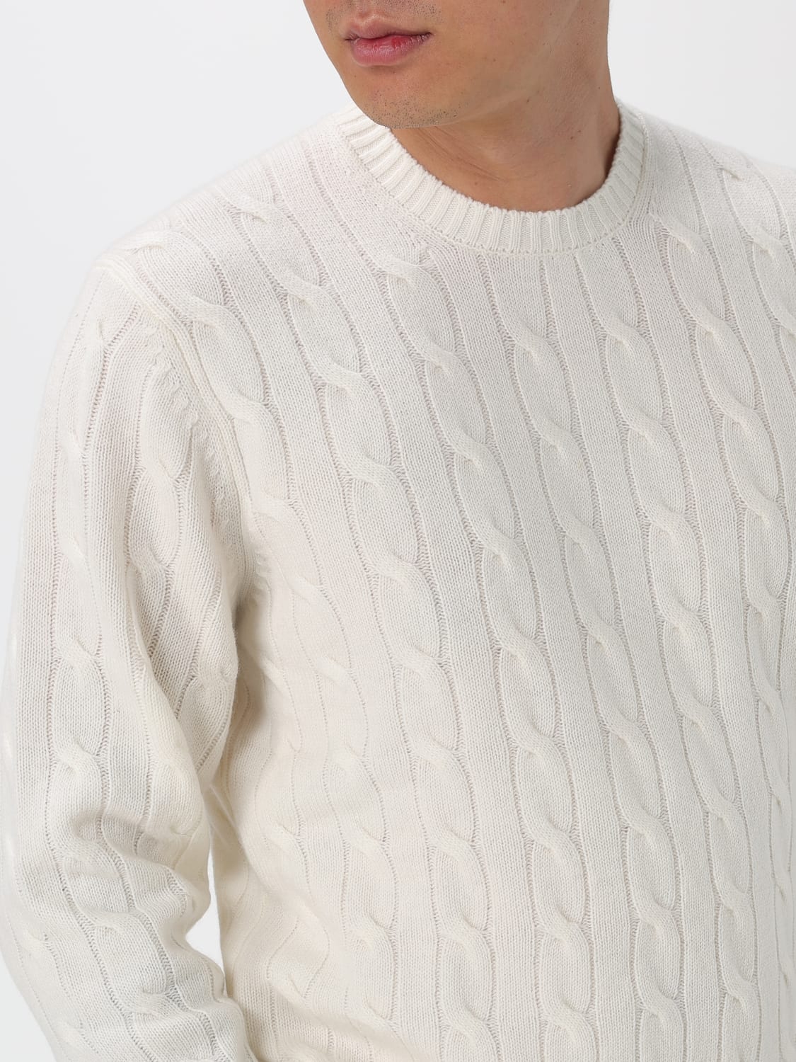 MC2 SAINT BARTH MAGLIA: Maglione di lana a girocollo MC2 Saint Barth, Bianco - Img 3