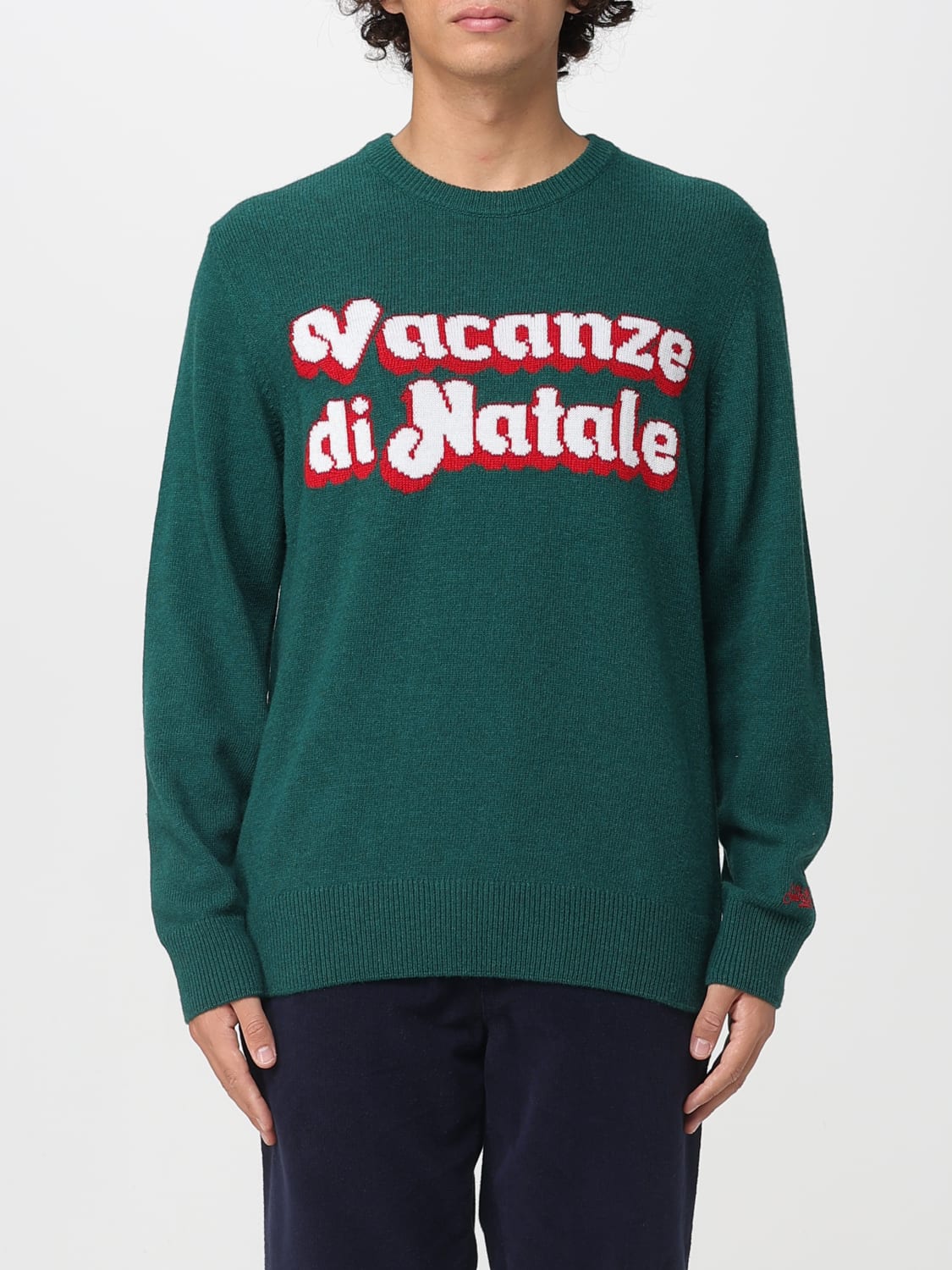 MC2 SAINT BARTH SWEATER: Sweater men Mc2 Saint Barth, Green - Img 1