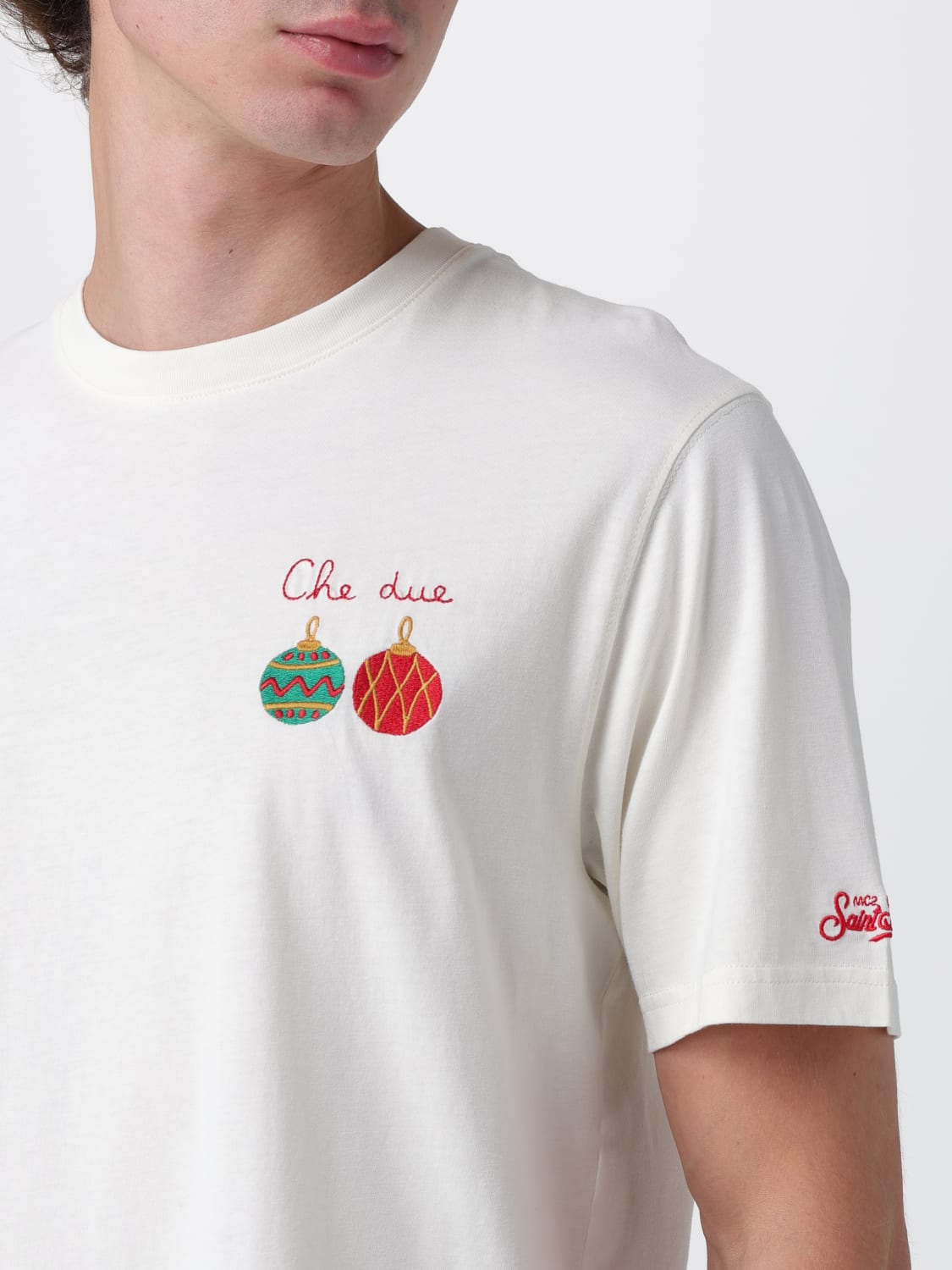 MC2 SAINT BARTH T-SHIRT: T-shirt men Mc2 Saint Barth, Yellow Cream - Img 3