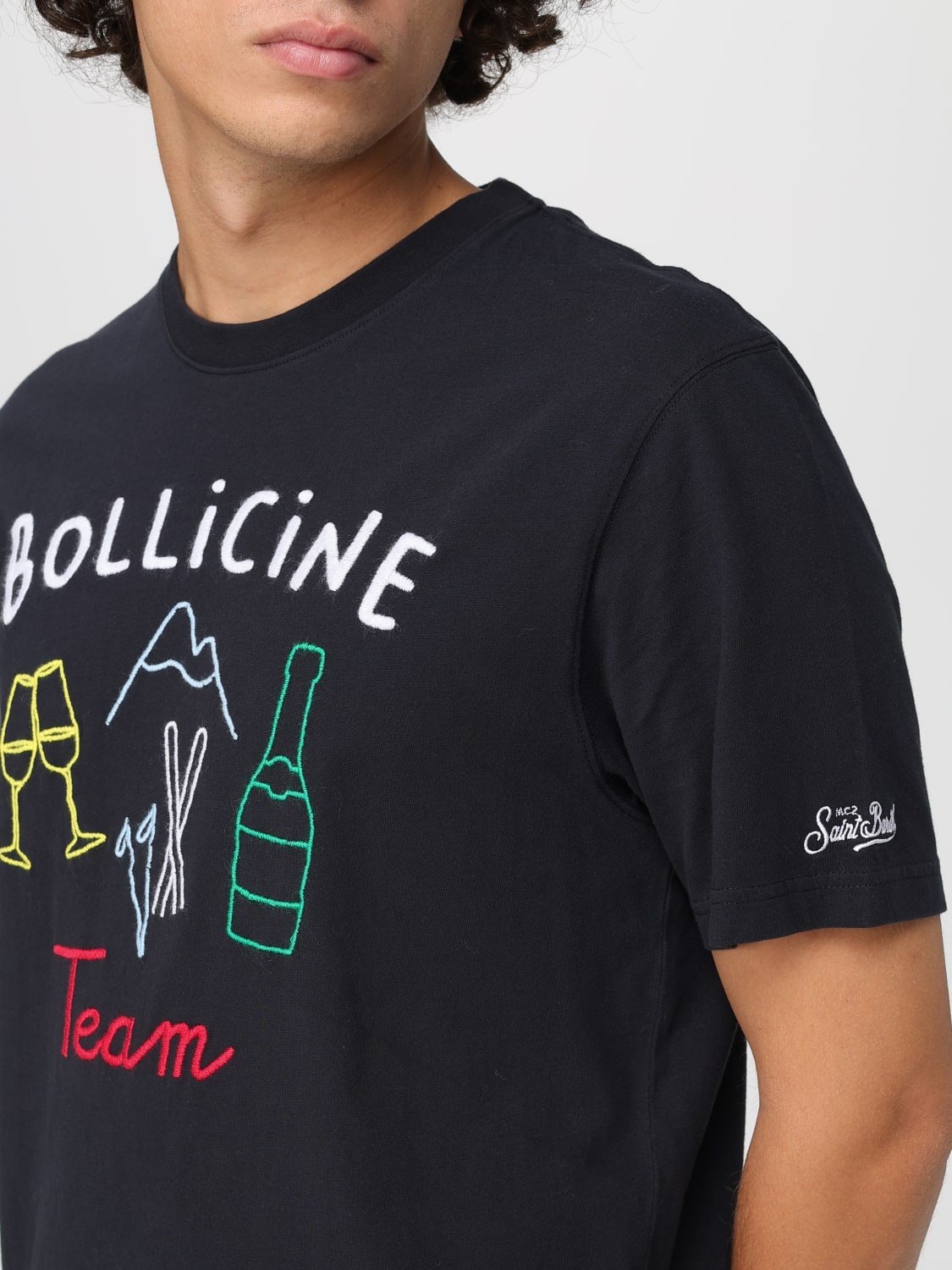 MC2 SAINT BARTH T-SHIRT: T-shirt Arnott warm bollicine MC2 Saint Barth, Nero - Img 3