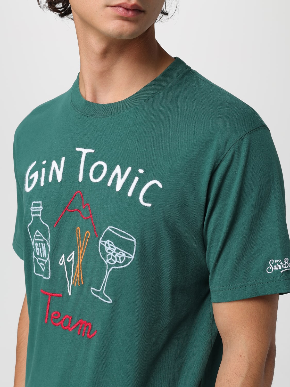 MC2 SAINT BARTH T-SHIRT: T-shirt men Mc2 Saint Barth, Green - Img 3