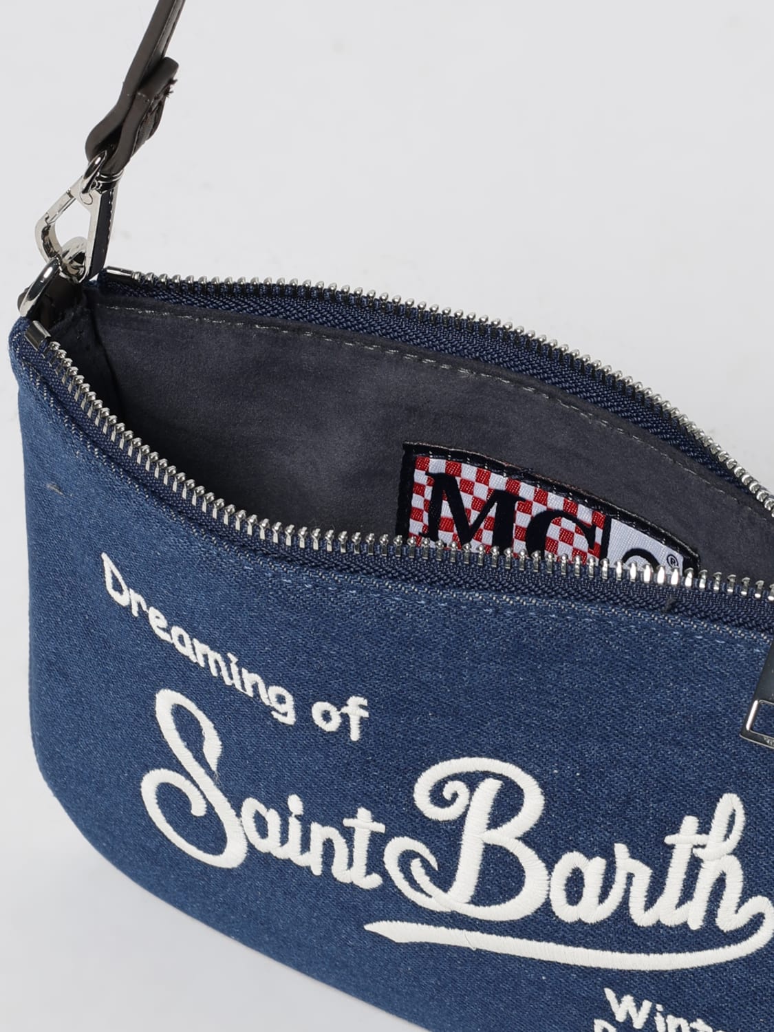 MC2 SAINT BARTH SCHULTERTASCHE: Schultertasche damen Mc2 Saint Barth, Denim - Img 3