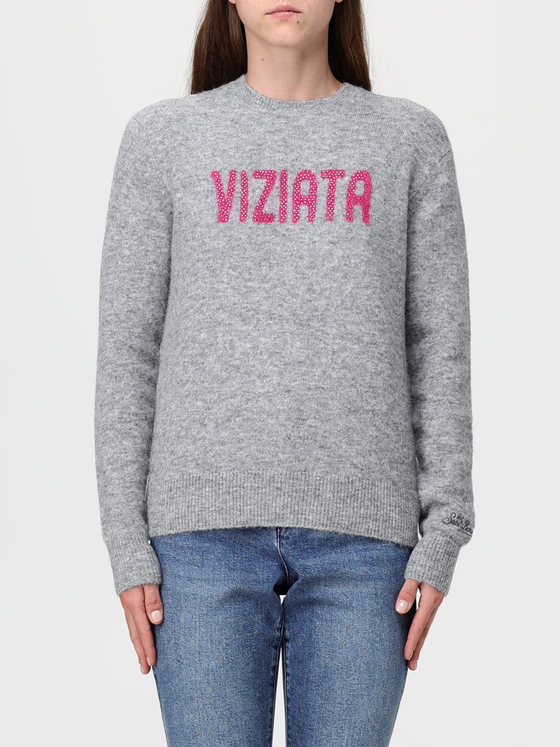 MC2 SAINT BARTH SWEATER: Sweater woman Mc2 Saint Barth, Grey - Img 1