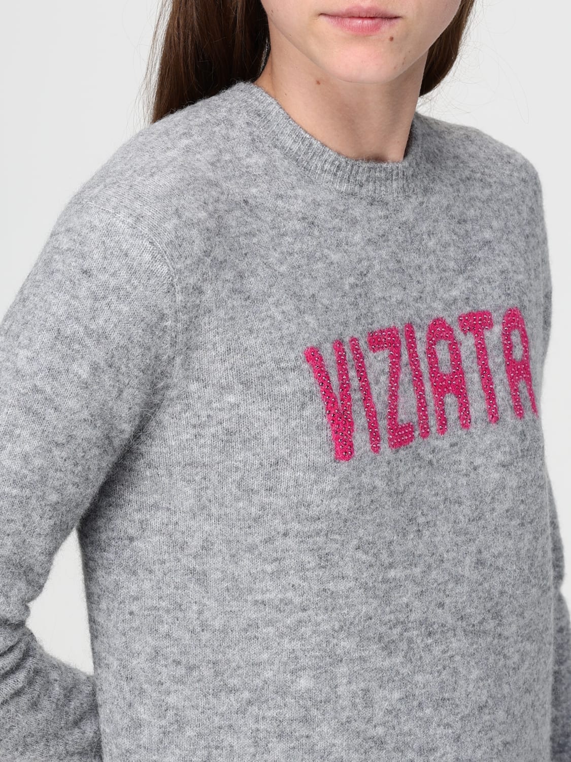 MC2 SAINT BARTH SWEATER: Sweater woman Mc2 Saint Barth, Grey - Img 3