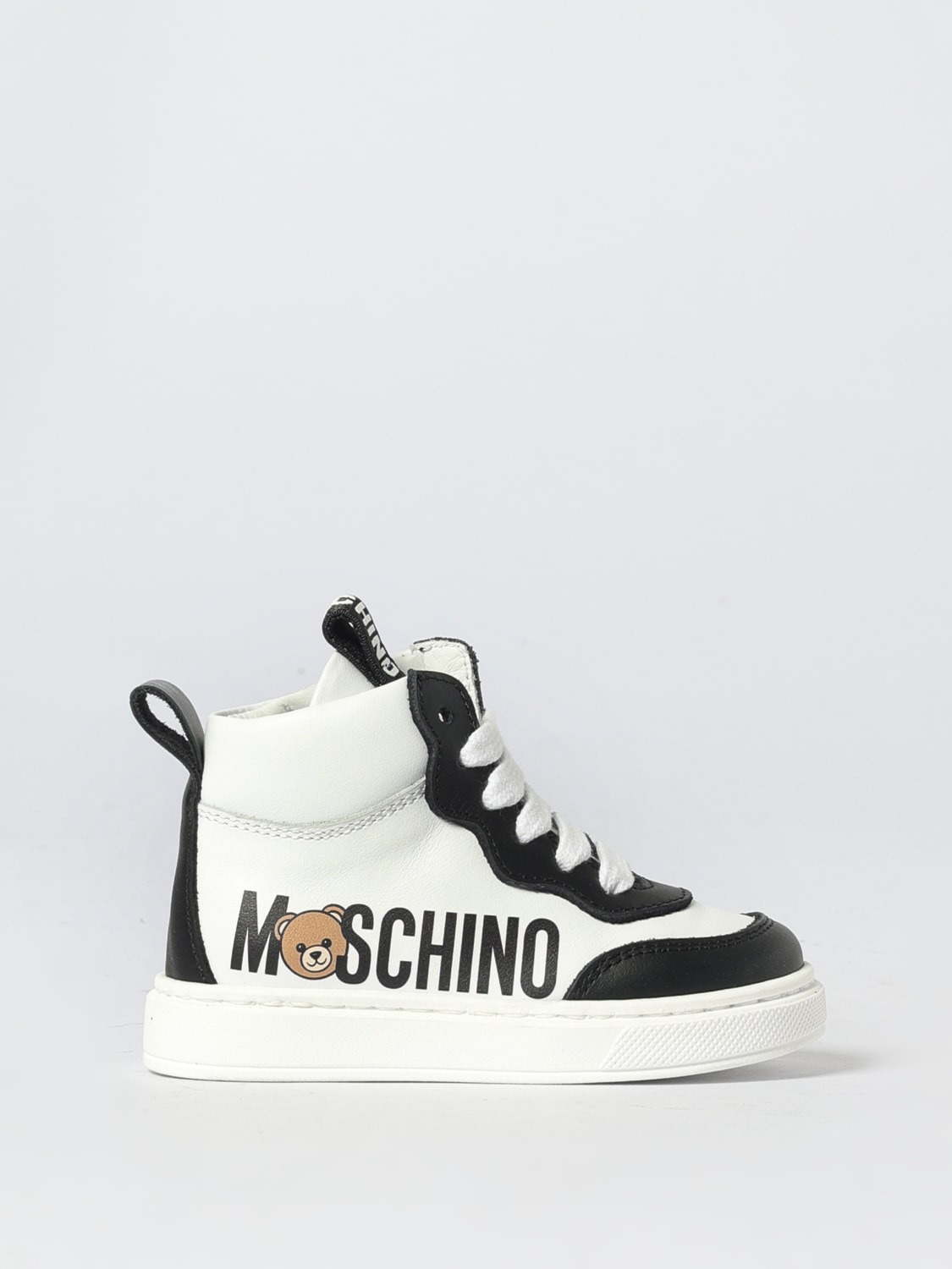 MOSCHINO ZAPATILLAS: Zapatillas niños Moschino, Blanco - Img 1