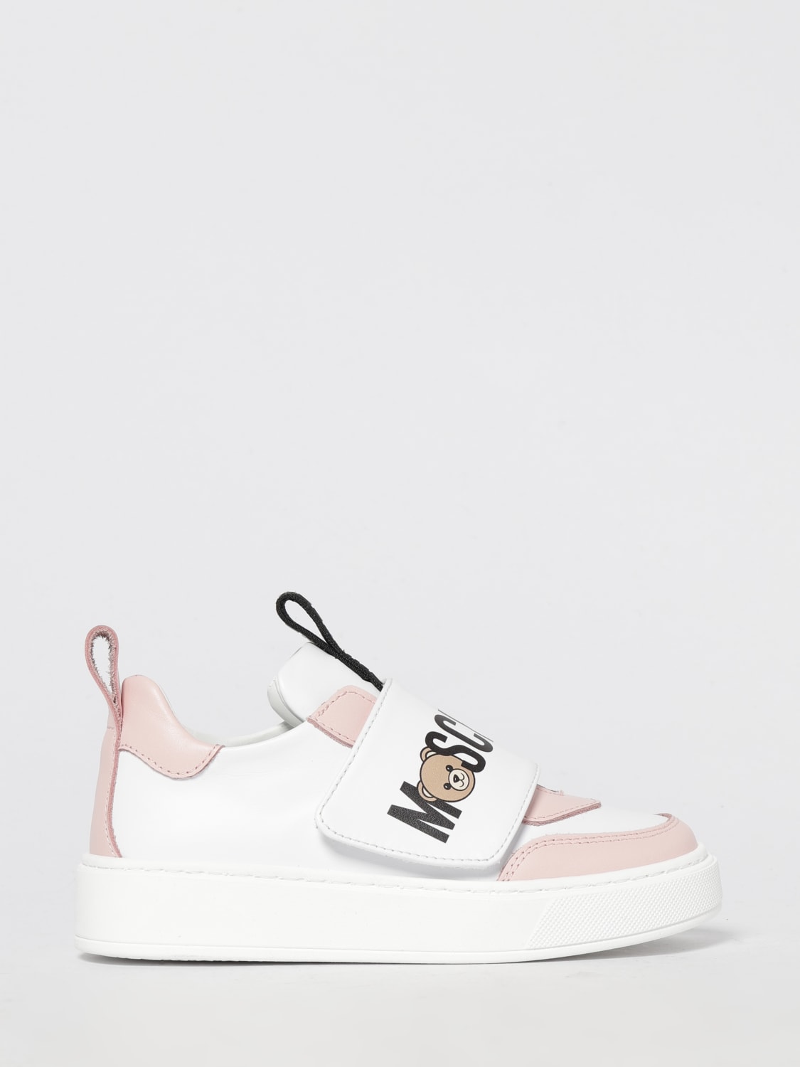MOSCHINO SNEAKERS: Sneakers kids Moschino, White 1 - Img 1