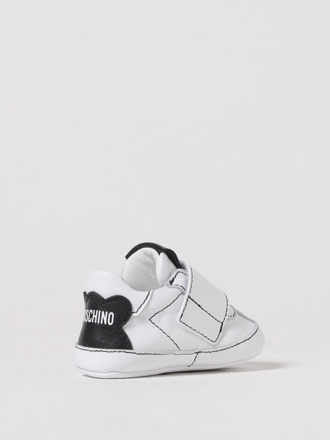 MOSCHINO SNEAKERS: Baby boys' sneakers kids Moschino, White - Img 3