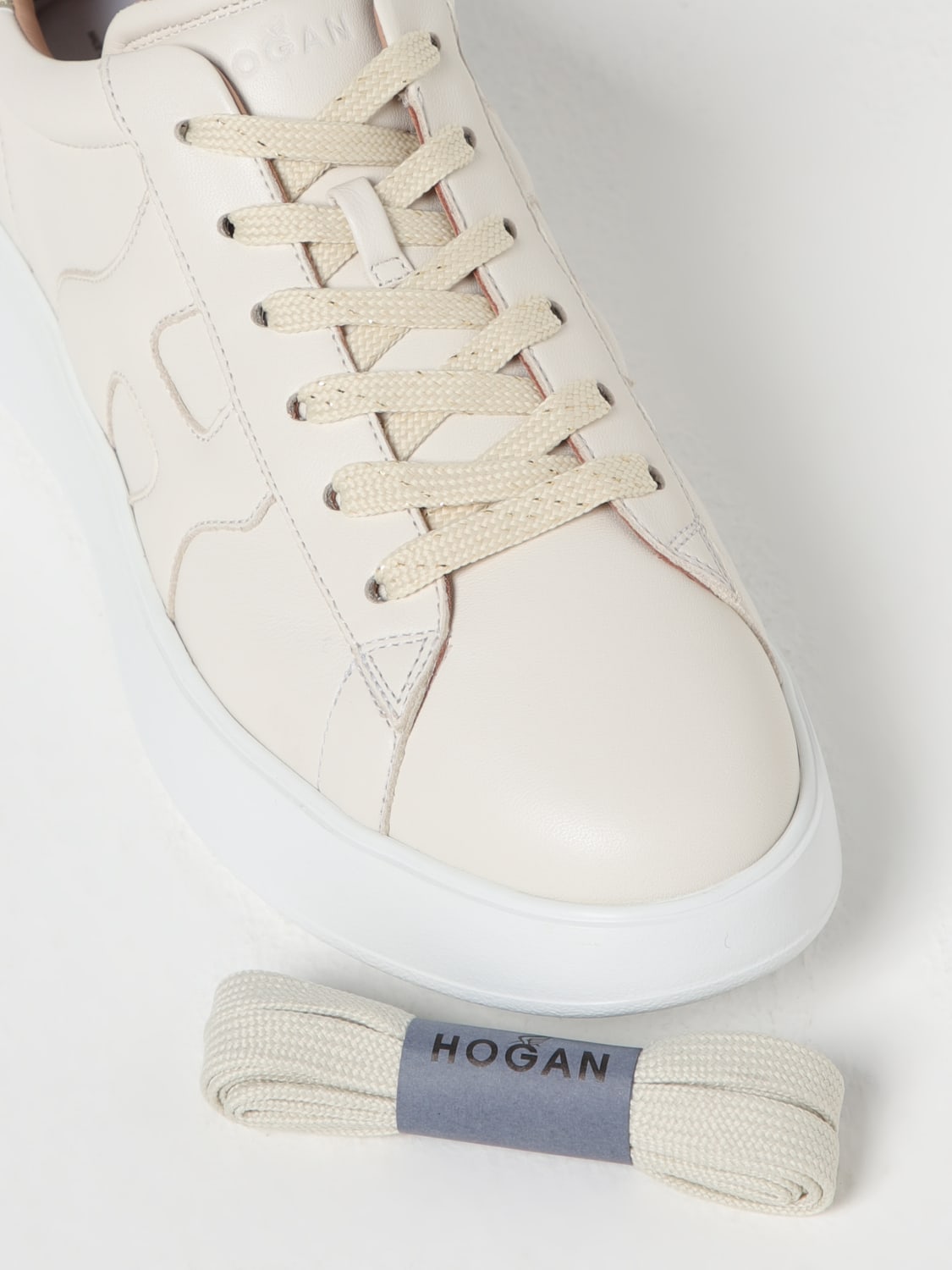 HOGAN SNEAKERS: Sneakers woman Hogan, Yellow Cream - Img 4