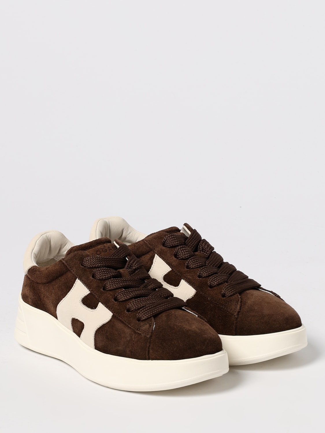 HOGAN SNEAKERS: Sneakers H564 Hogan in camoscio , Marrone - Img 2