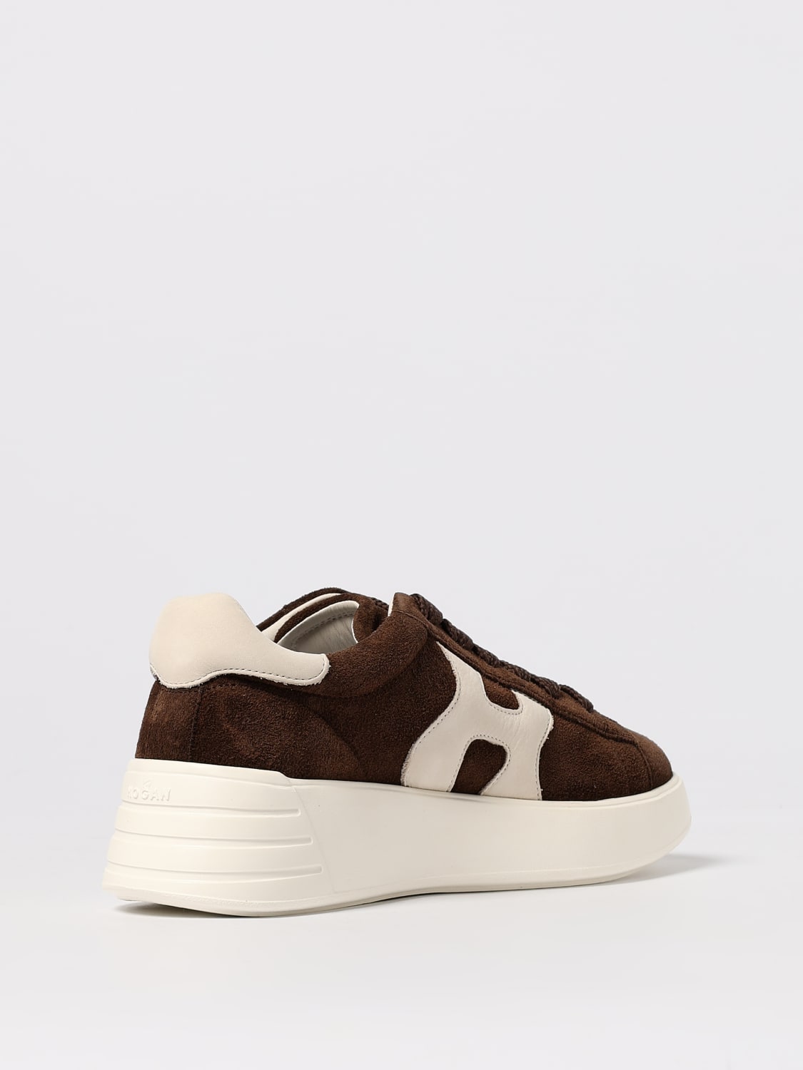 HOGAN SNEAKERS: Sneakers H564 Hogan in camoscio , Marrone - Img 3