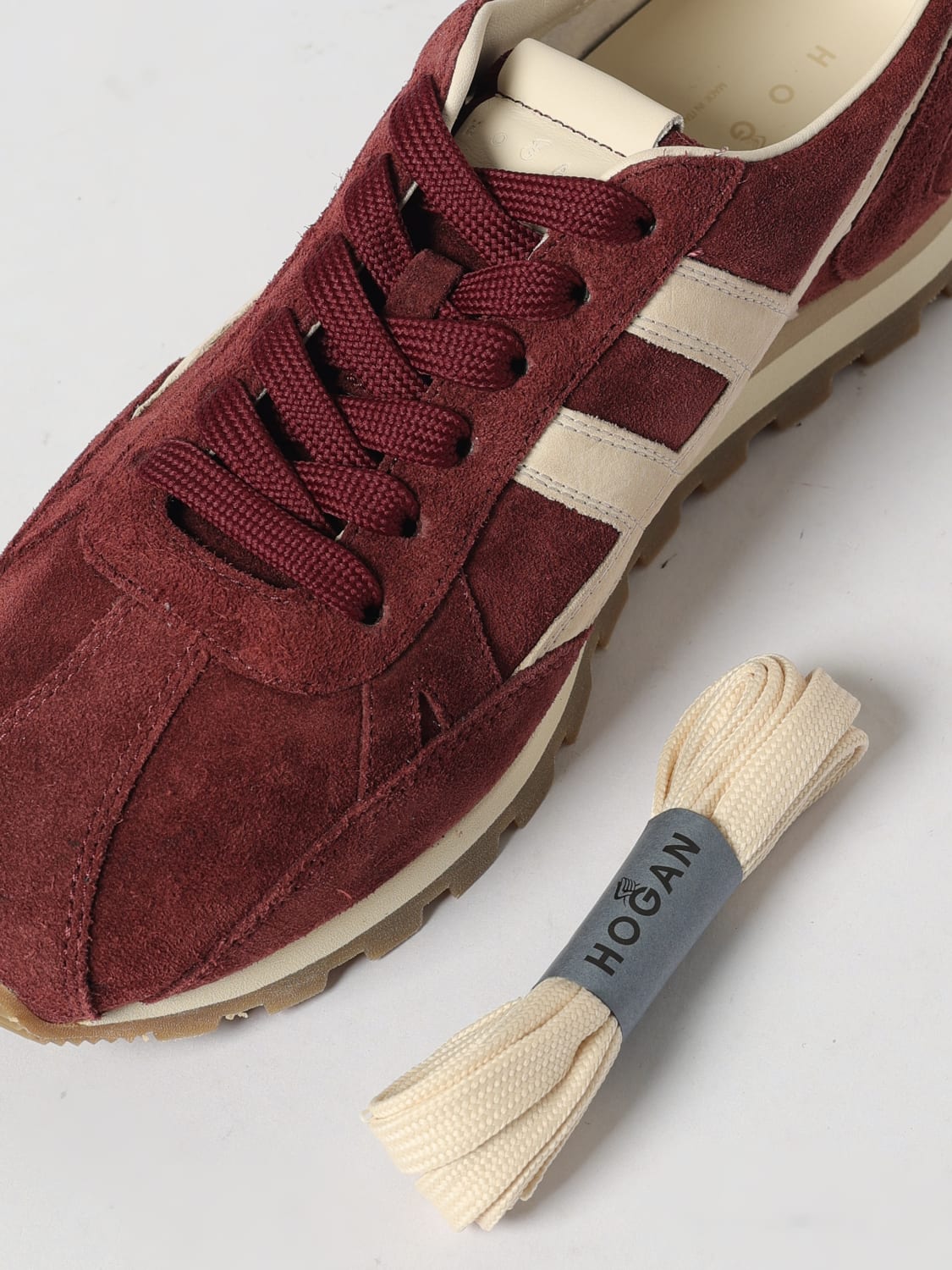 HOGAN SNEAKERS: Sneakers woman Hogan, Burgundy - Img 4