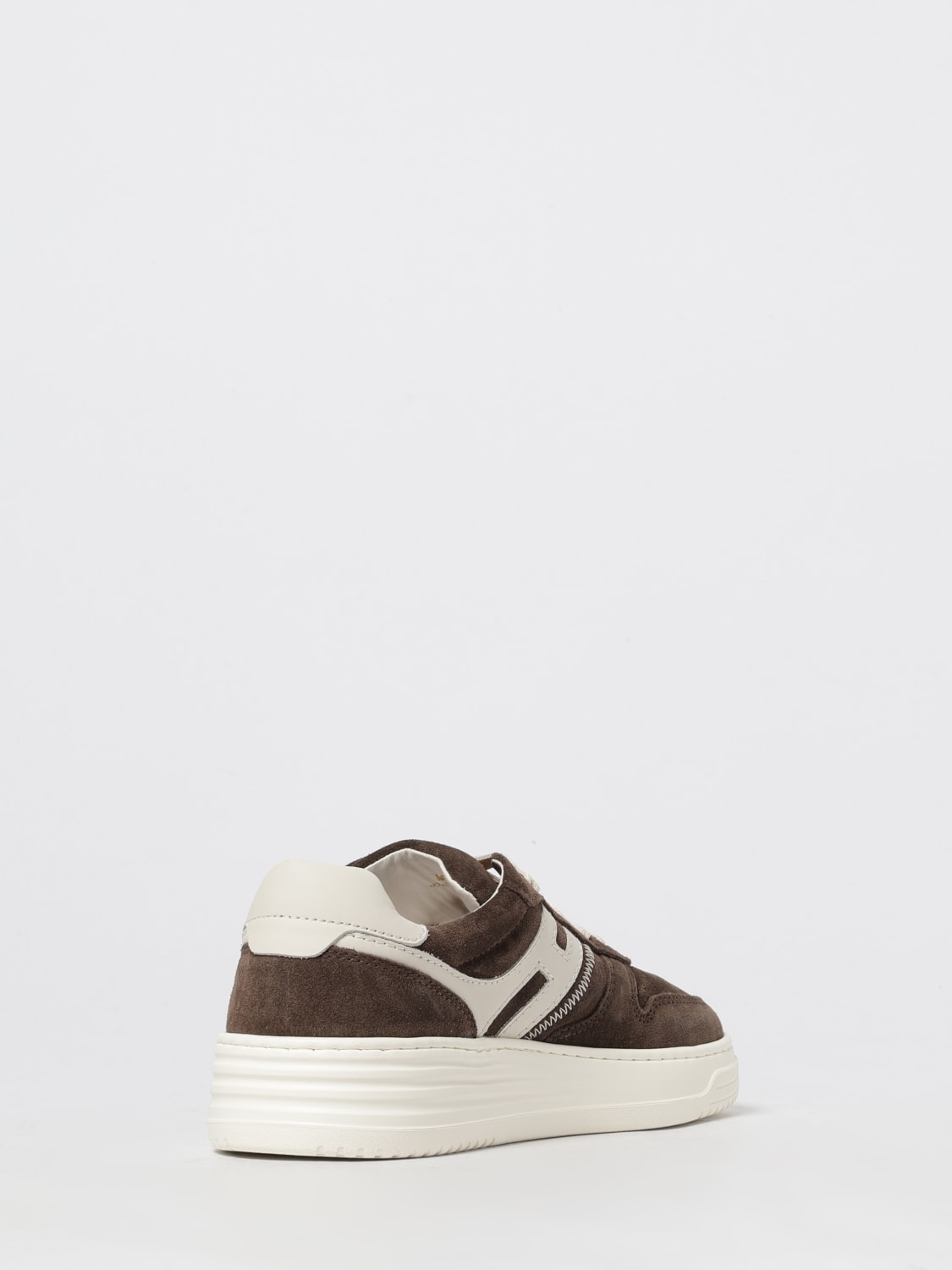 HOGAN SNEAKERS: Sneakers H630 Hogan in camoscio, Marrone - Img 3