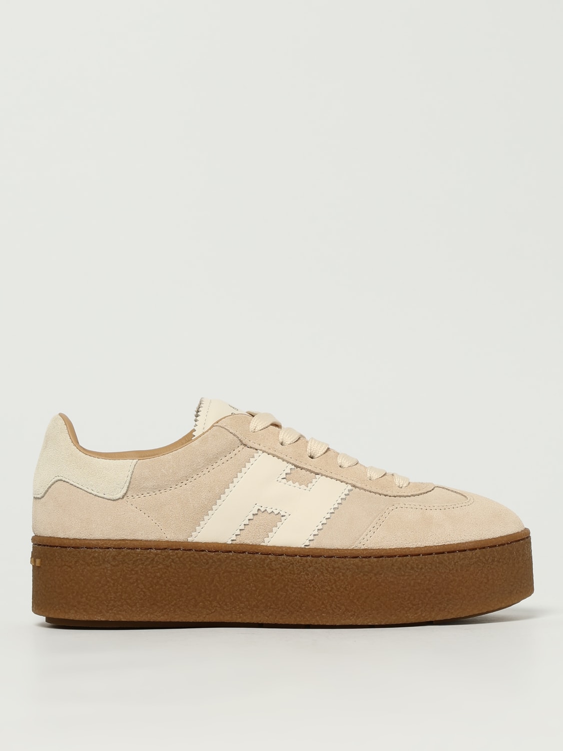 HOGAN SNEAKERS: Sneakers Cool H698 Hogan in camoscio , Beige - Img 1