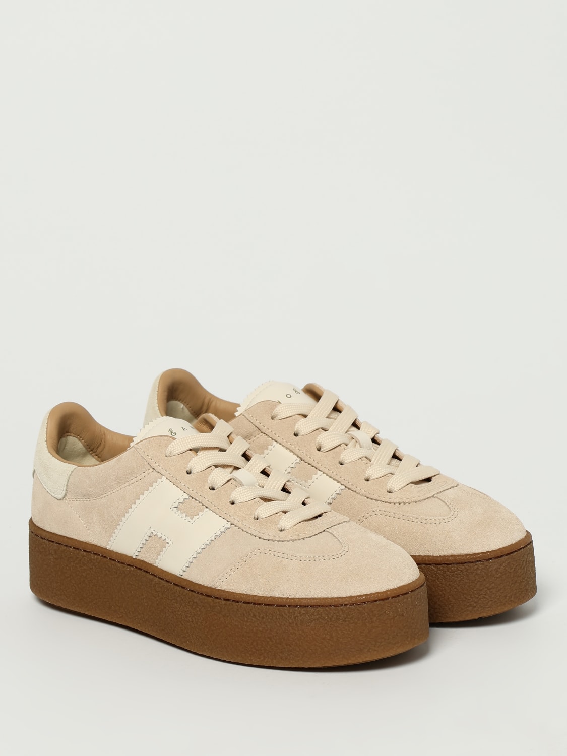 HOGAN SNEAKERS: Sneakers Cool H698 Hogan in camoscio , Beige - Img 2