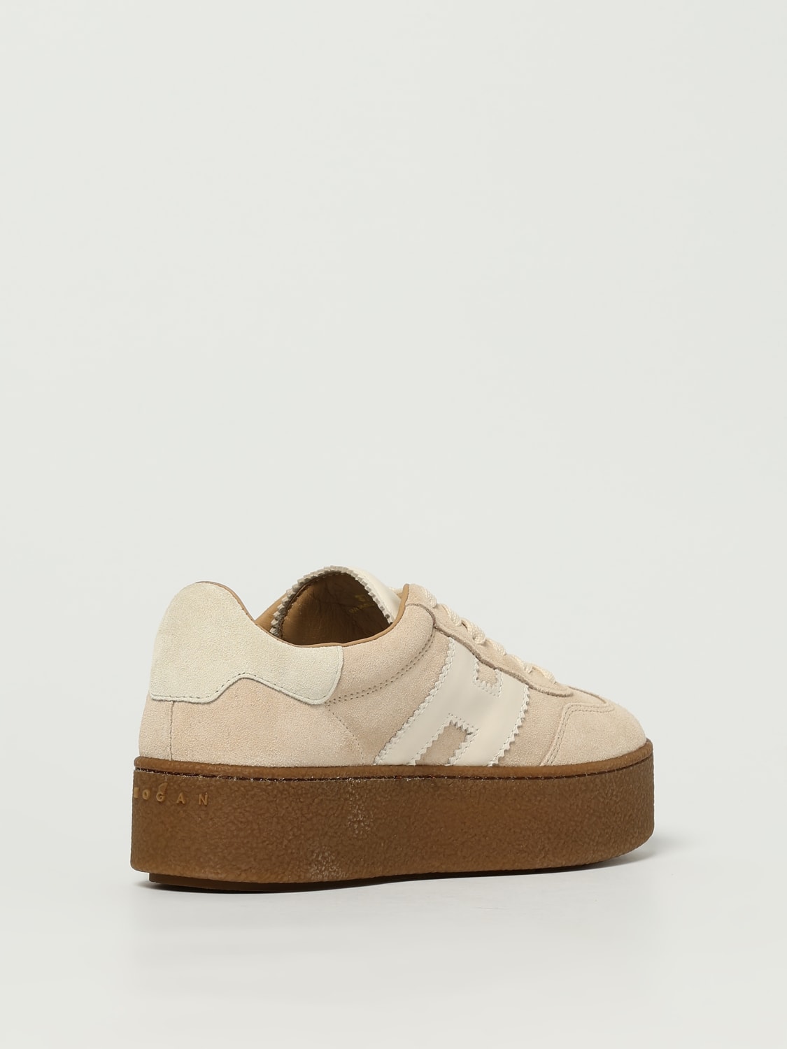 HOGAN SNEAKERS: Sneakers Cool H698 Hogan in camoscio , Beige - Img 3