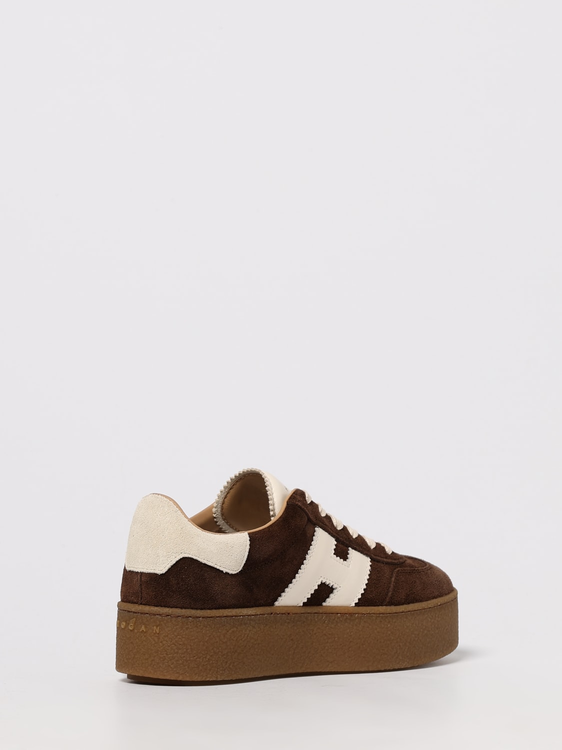 HOGAN SNEAKERS: Sneakers Cool H698 Hogan in camoscio , Marrone - Img 3
