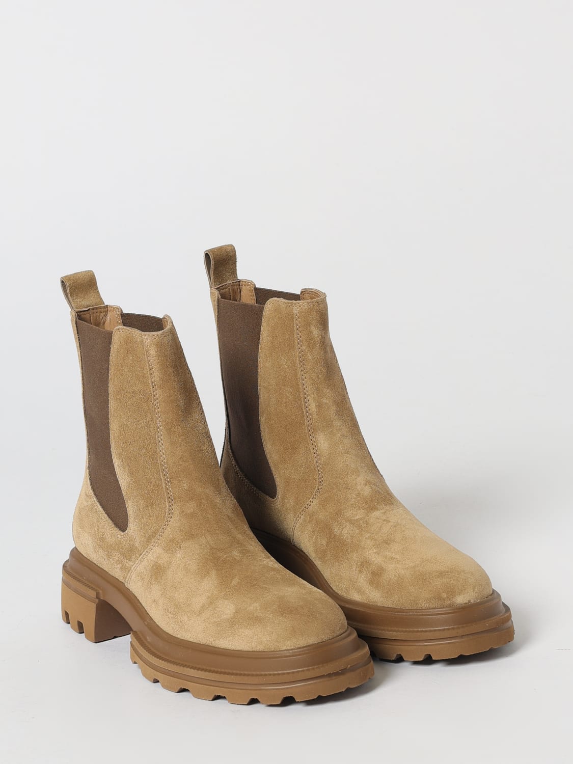 HOGAN BOOTS: Shoes woman Hogan, Beige - Img 2