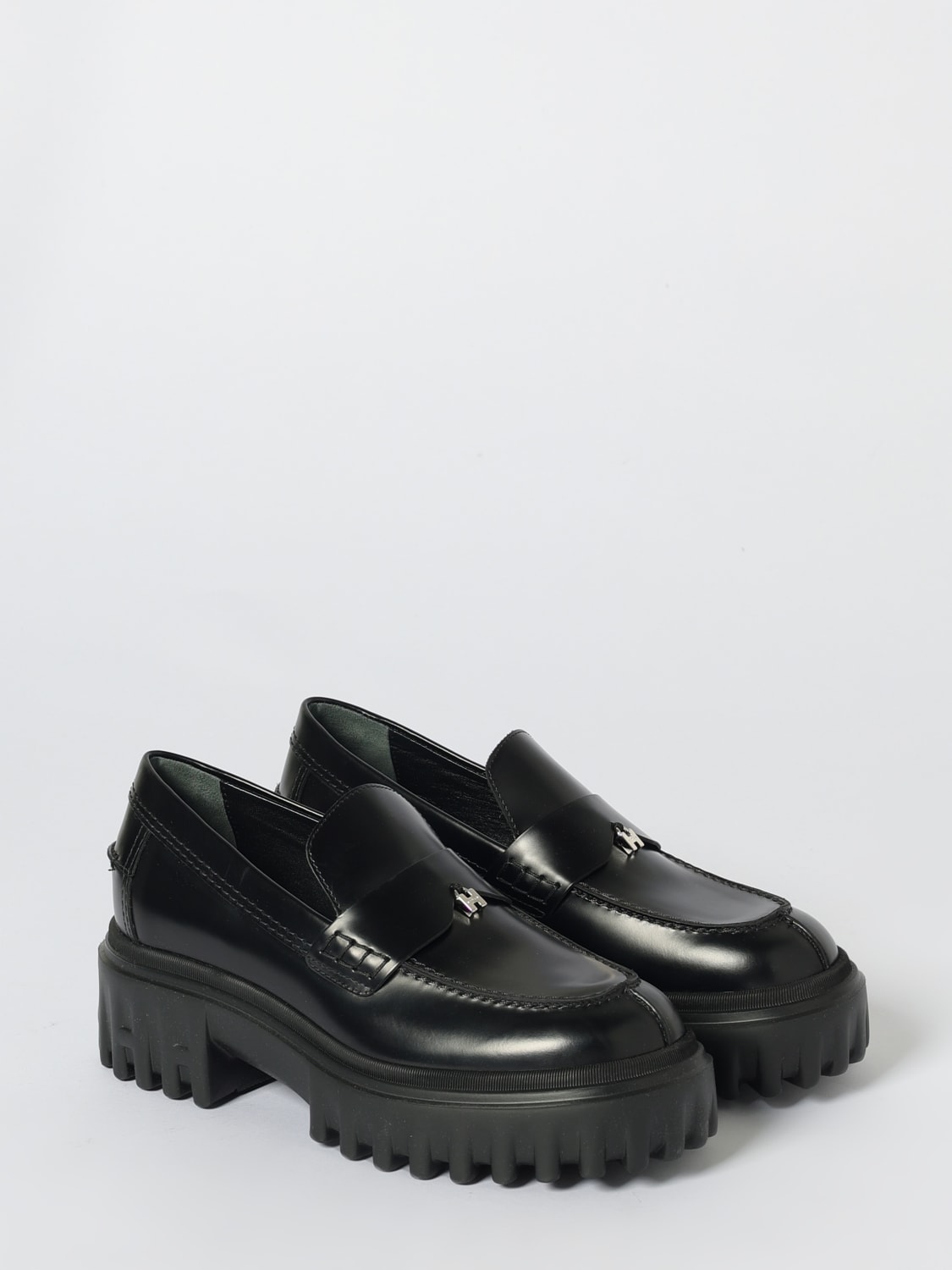 HOGAN LOAFER: Shoes woman Hogan, Black - Img 2